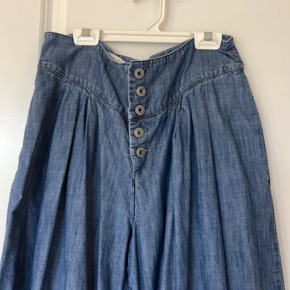 Anthropologie Pilcro Ultra High-Rise Cropped Wide-Leg Jeans - Picture 2 of 11